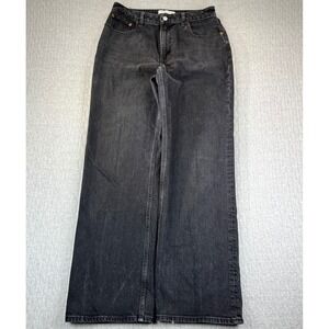 Abercrombie Fitch baggy wide leg 90s  Jean Women 29/8R(29X31) High Rise Black